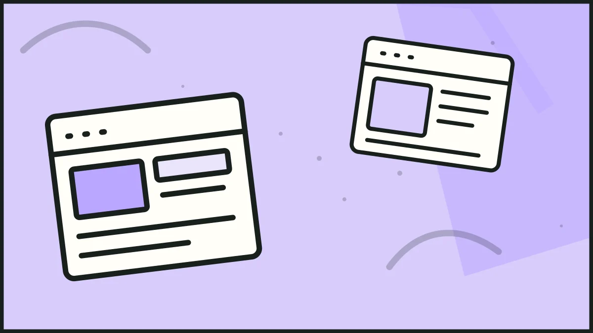 A website wireframe beside a browser page, illustrating launch quality assurance.